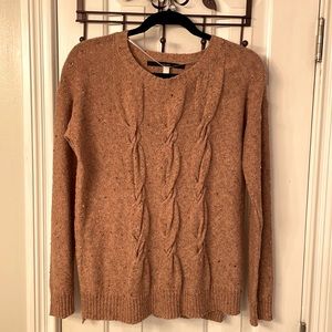 Kenzie Brown Sweater w/ Ruched Front Design